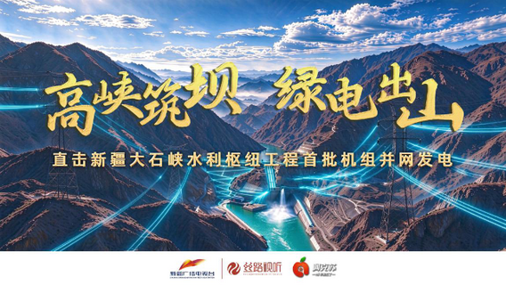 高峡筑坝 绿电出山——直击新疆大石峡水利枢纽工程首批机组并网发电