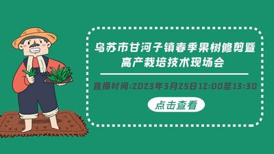 乌苏市甘河子镇春季果树修剪暨高产栽培技术现场会