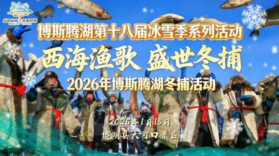博斯腾湖第十八届冰雪季冬捕活动