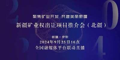 聚焦！新疆矿业权出让项目推介会（北疆）
