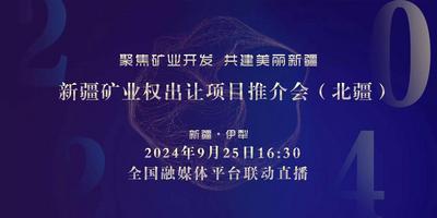 聚焦！新疆矿业权出让项目推介会（北疆）