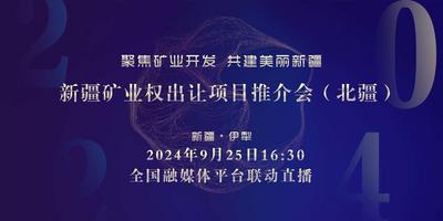 聚焦！新疆矿业权出让项目推介会（北疆）