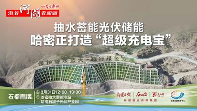 沿着河湖看新疆·石榴直播|抽水蓄能光伏储能 哈密正打造“超级充电宝”