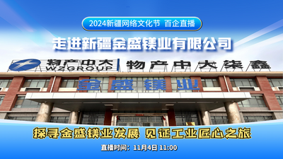 2024新疆网络文化节 | 走进新疆金盛镁业有限公司 见证工业匠心之旅“百企直播”第三十六场